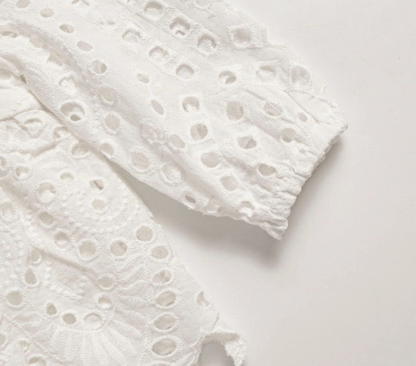 White daise anglaise romper