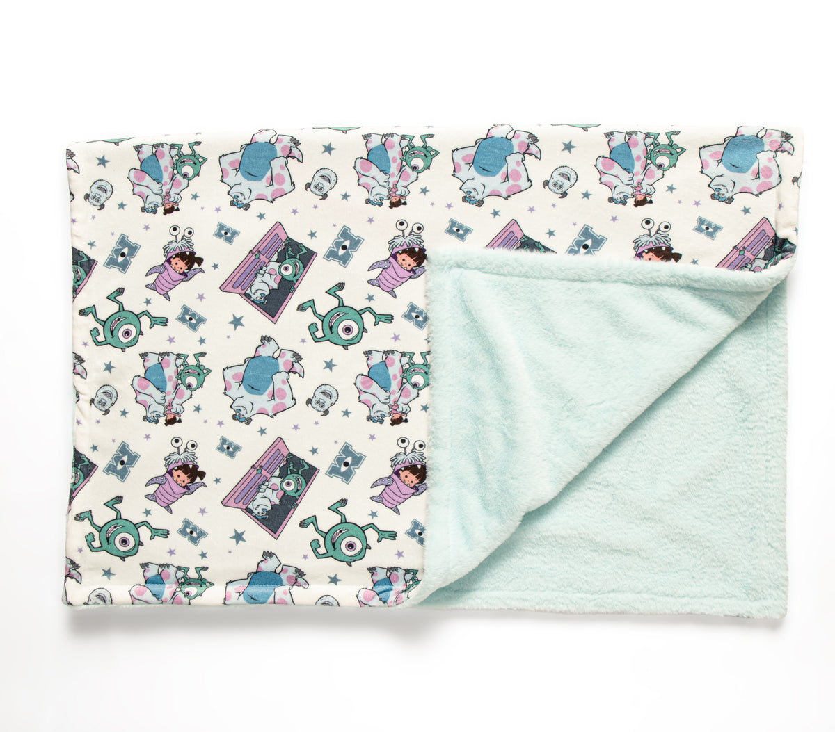 Boo monsters fleece lined blanket