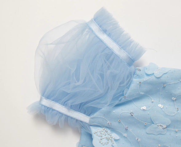 Butterfly kisses dress (blue)