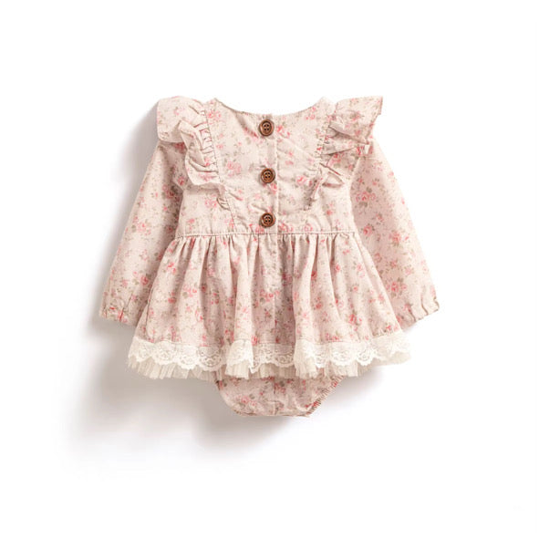 Anais lace trim romper