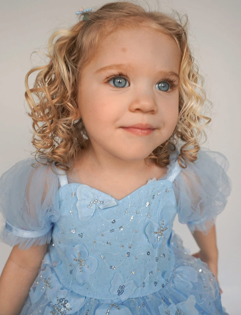 Butterfly kisses romper (blue)