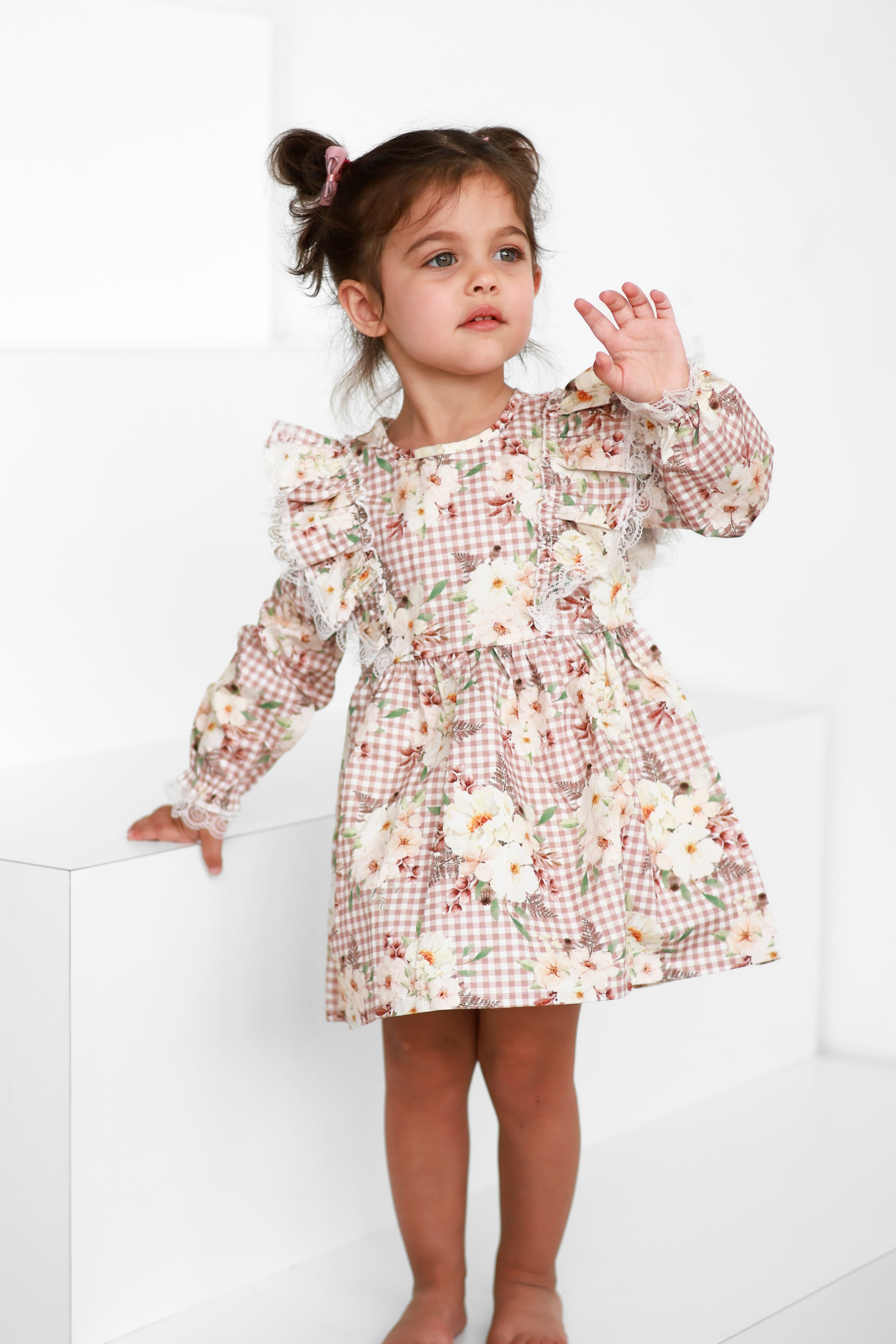 Gingham fields dress