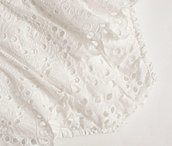 White daise anglaise romper