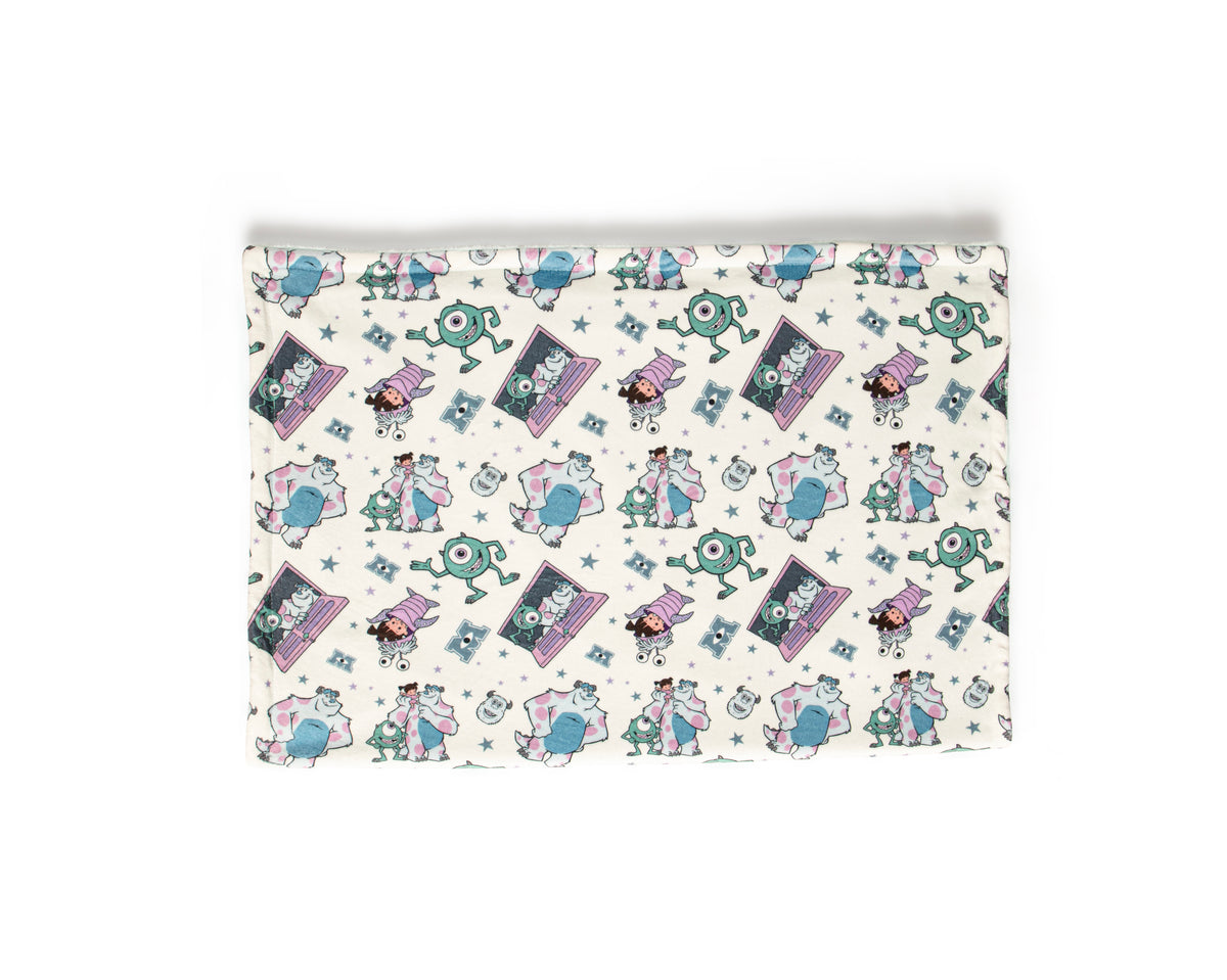 Boo monsters fleece lined blanket