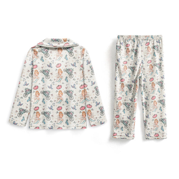 Glass slipper buttoned pyjamas