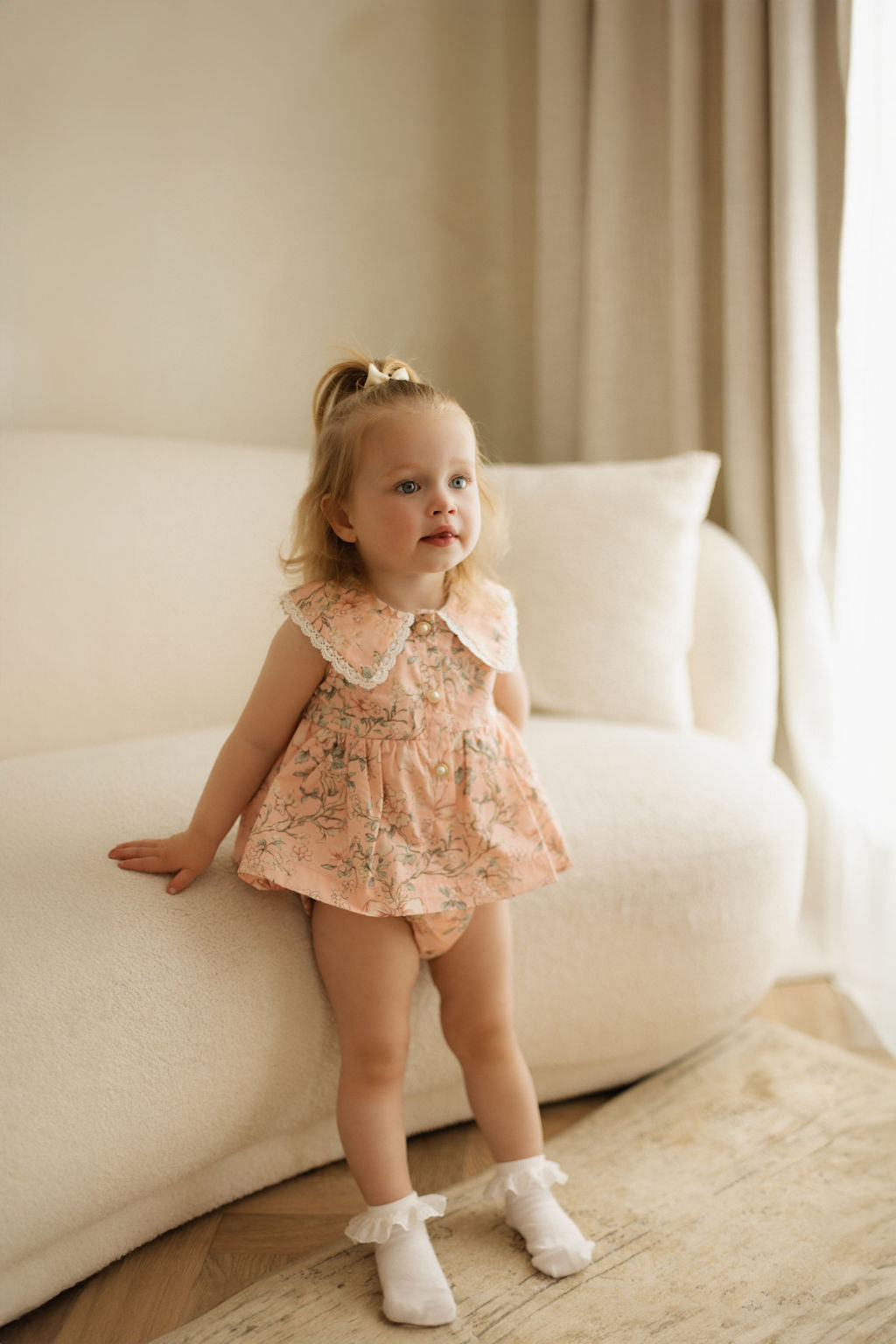 Rose meadow romper