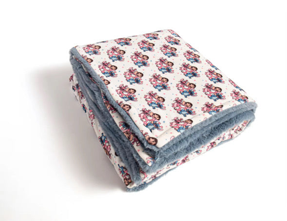 Ohana means family blanket (white background)