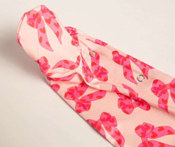 Bows & hearts sleepsuit