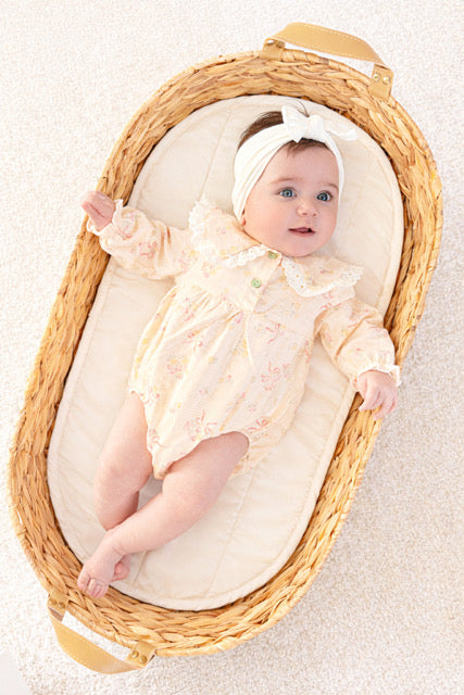 Darling bow lace romper