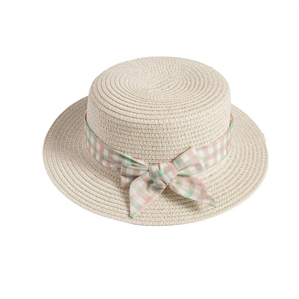 Sage daise gingham hat