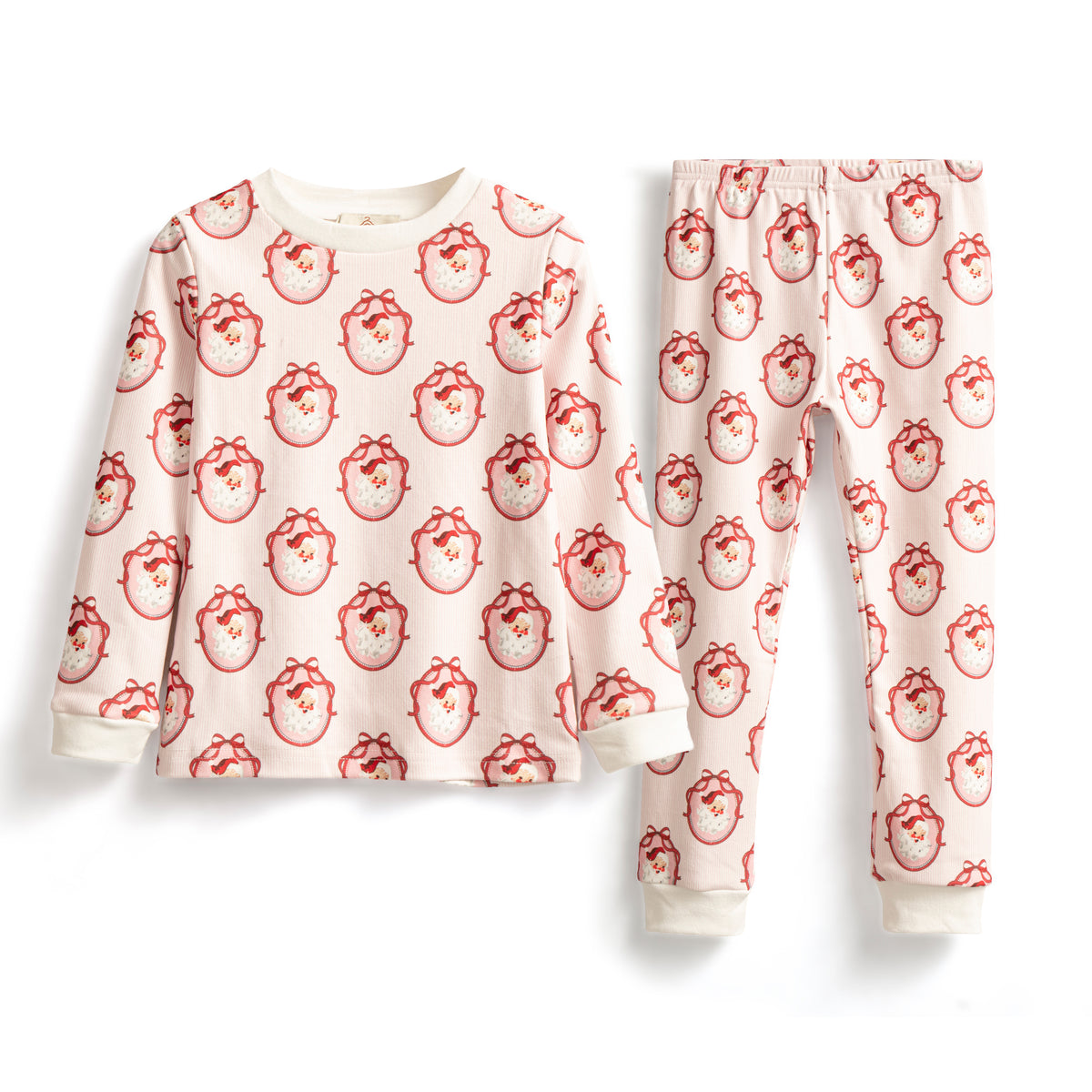 Santa pink stripe pyjamas
