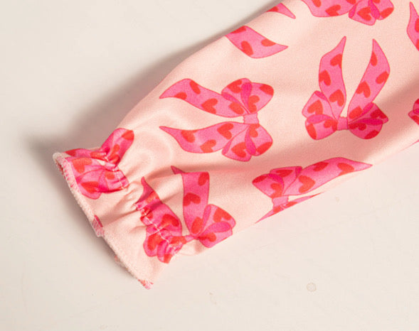 Bows & hearts sleepsuit