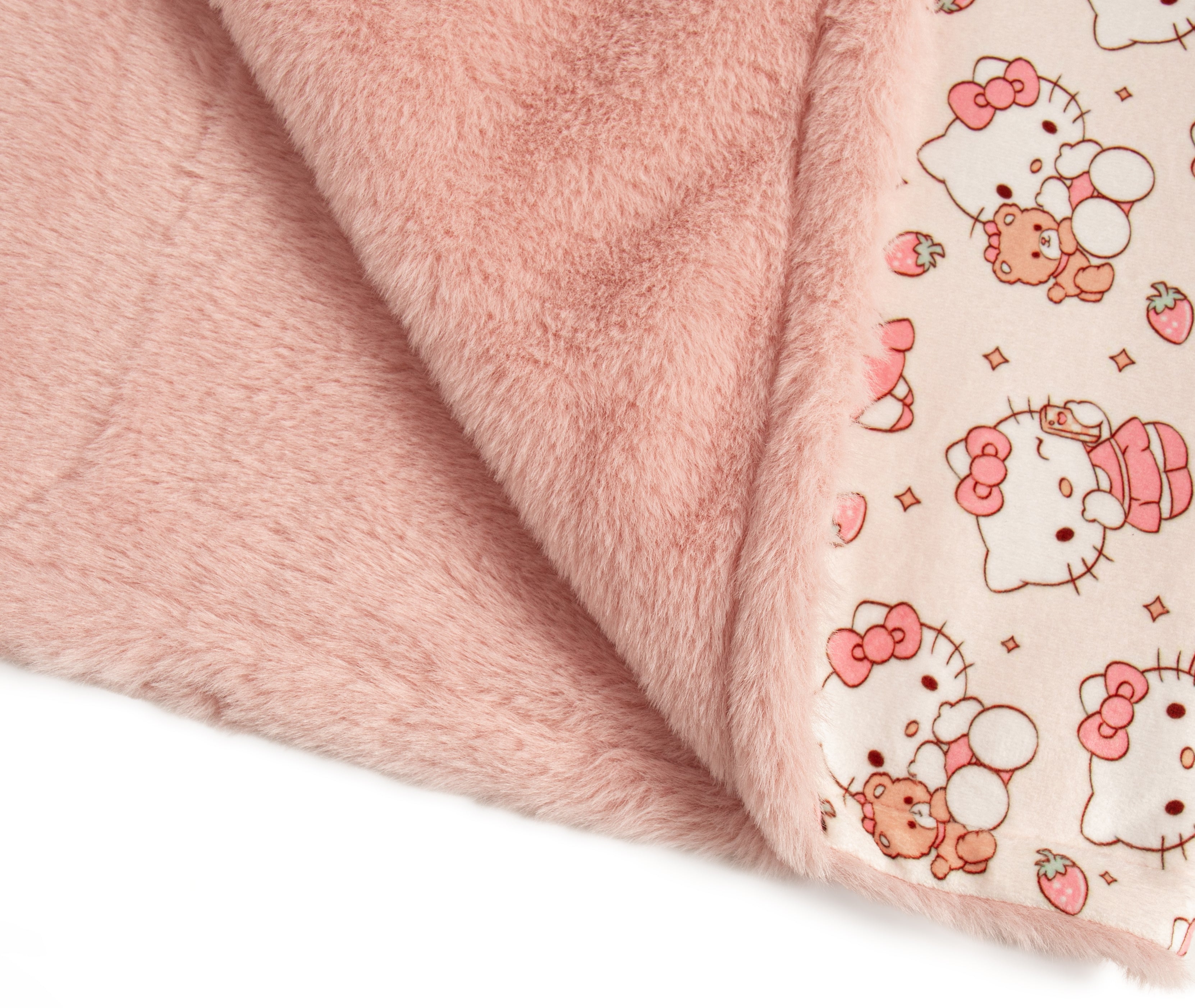 Strawberry kitty blanket