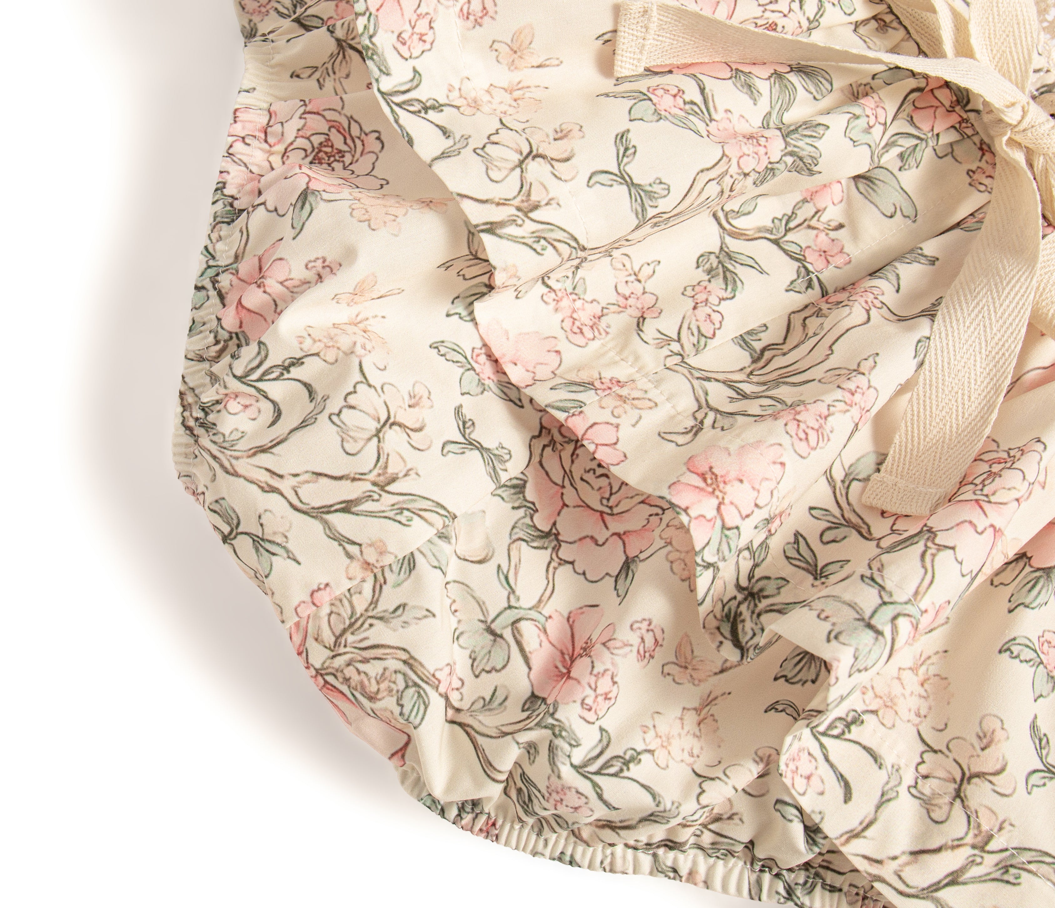 Vintage bow garden romper