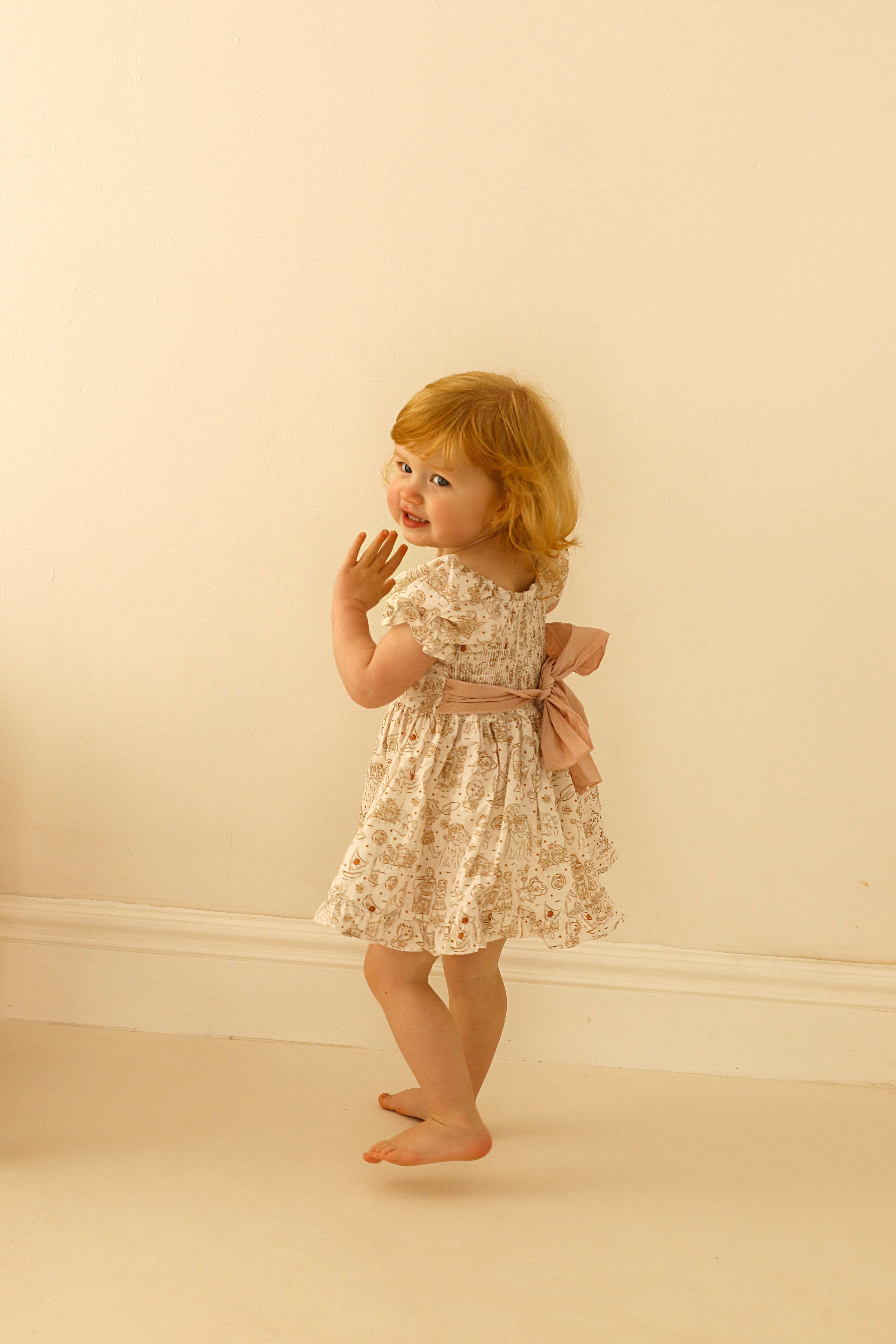 Ocean princess tie back dress