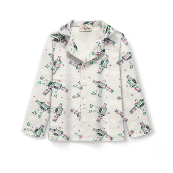 To infinity buttoned pyjamas