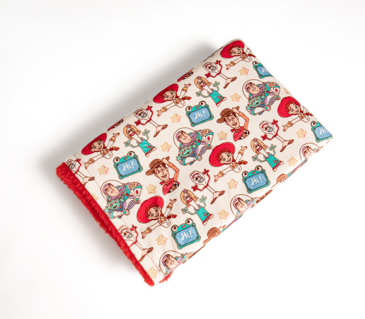 Toy friends fleece lined blanket