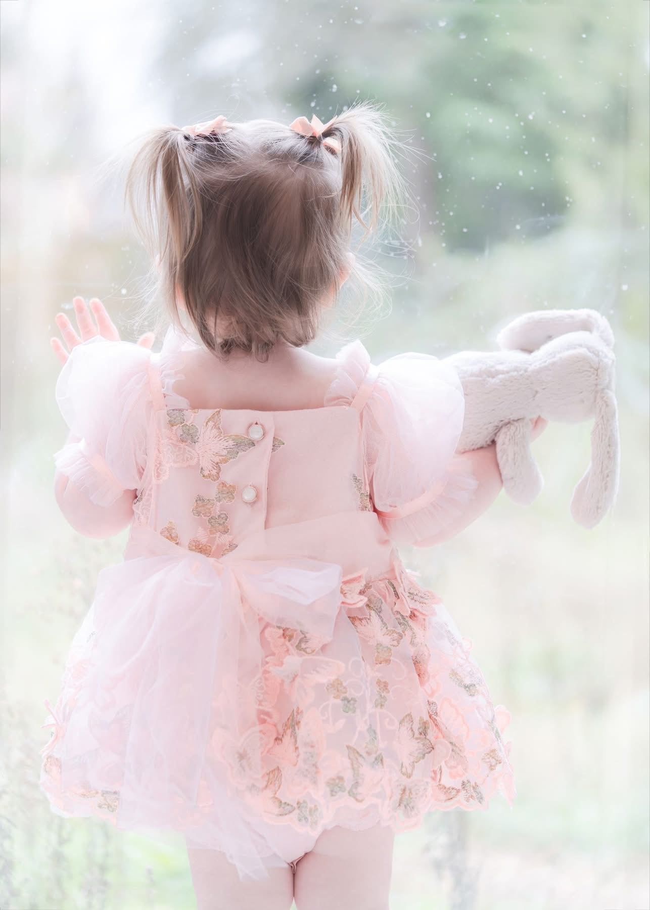 Butterfly kisses romper (pink)