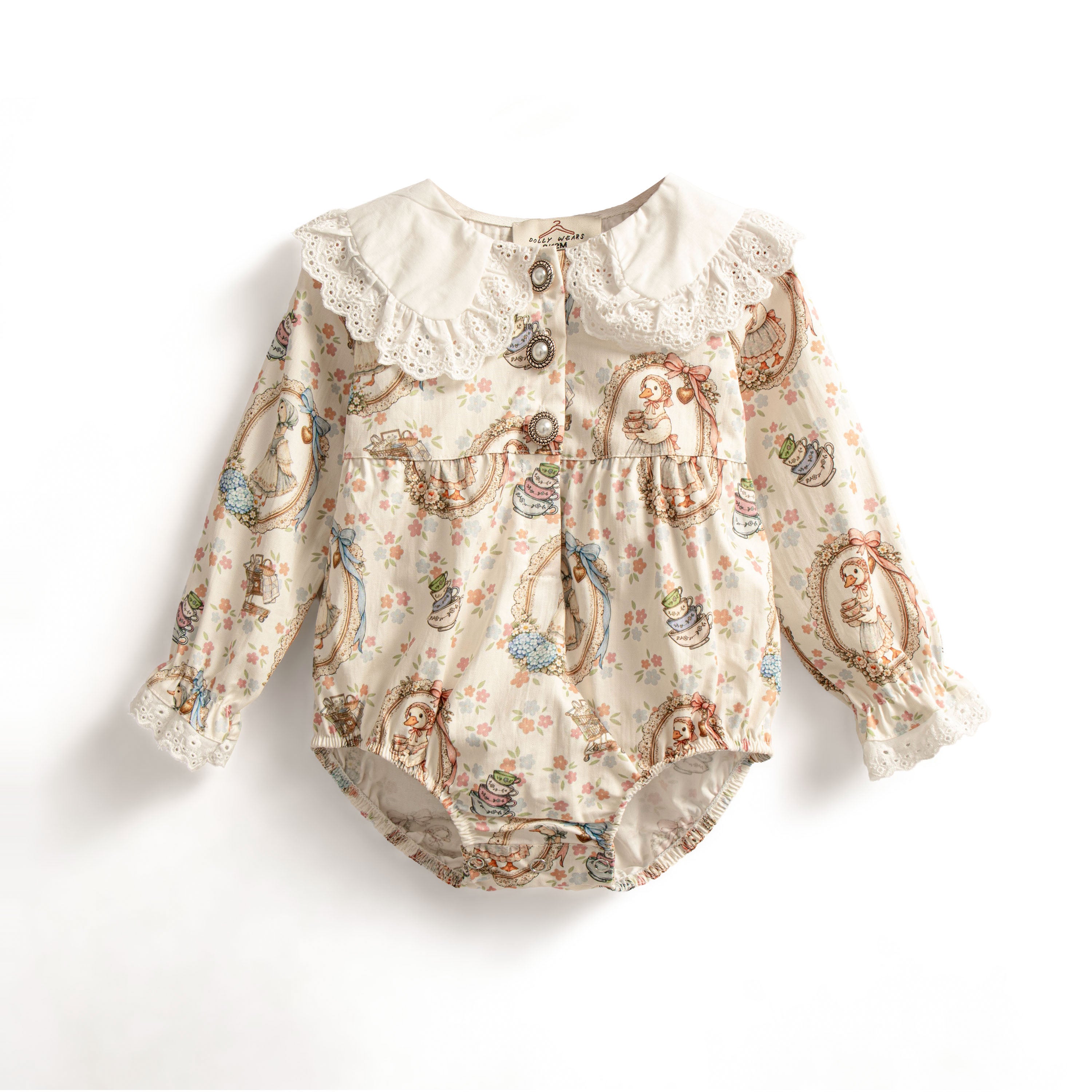 Mother goose buttoned romper (coming soon)