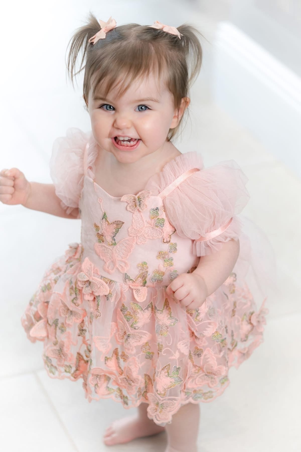 Butterfly kisses romper (pink)