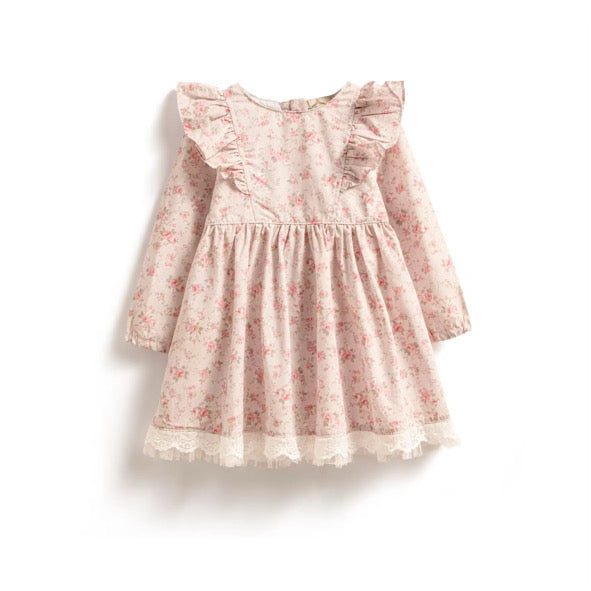 Anais lace trim dress