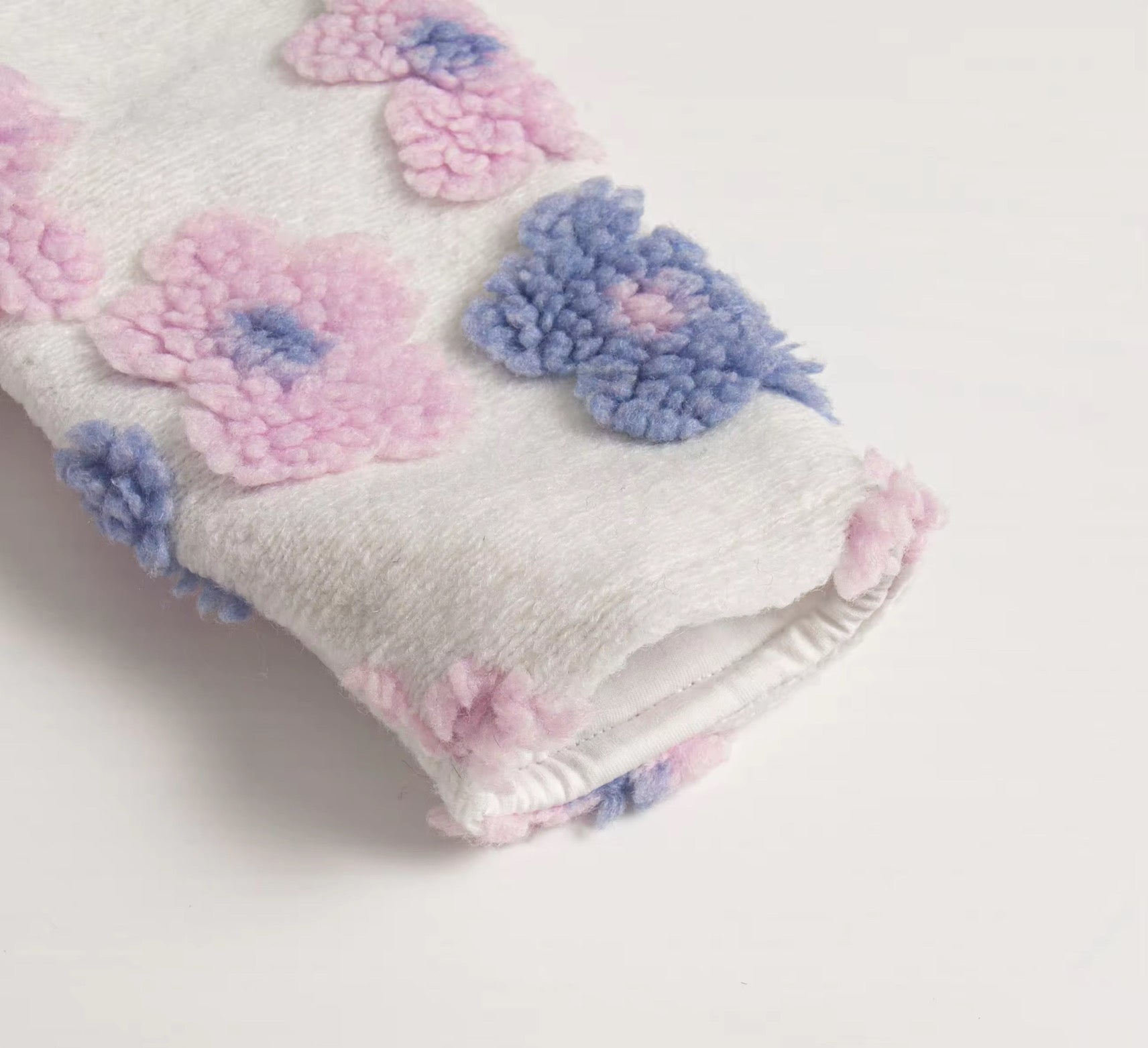 Lilac floral teddy jacket