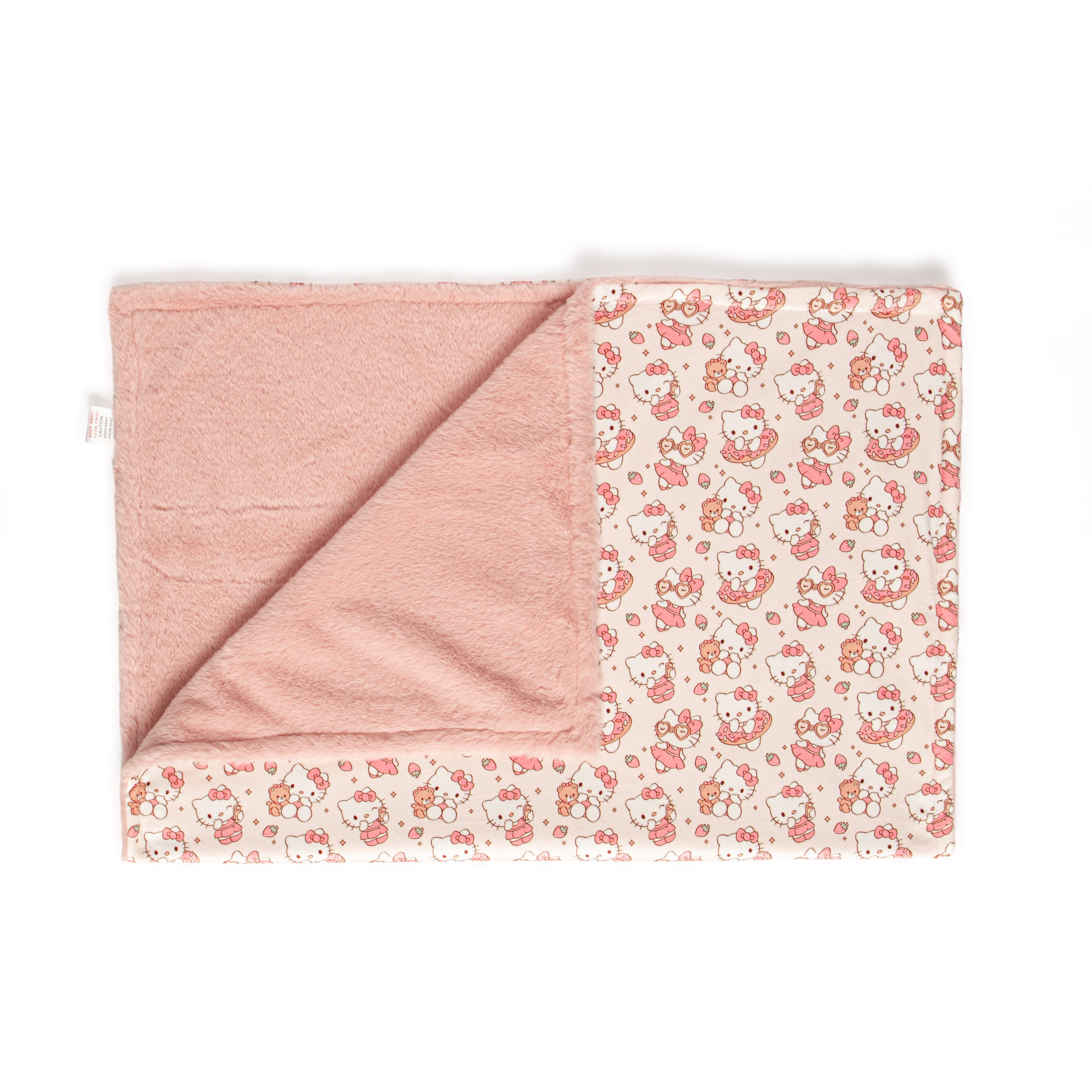 Strawberry kitty blanket