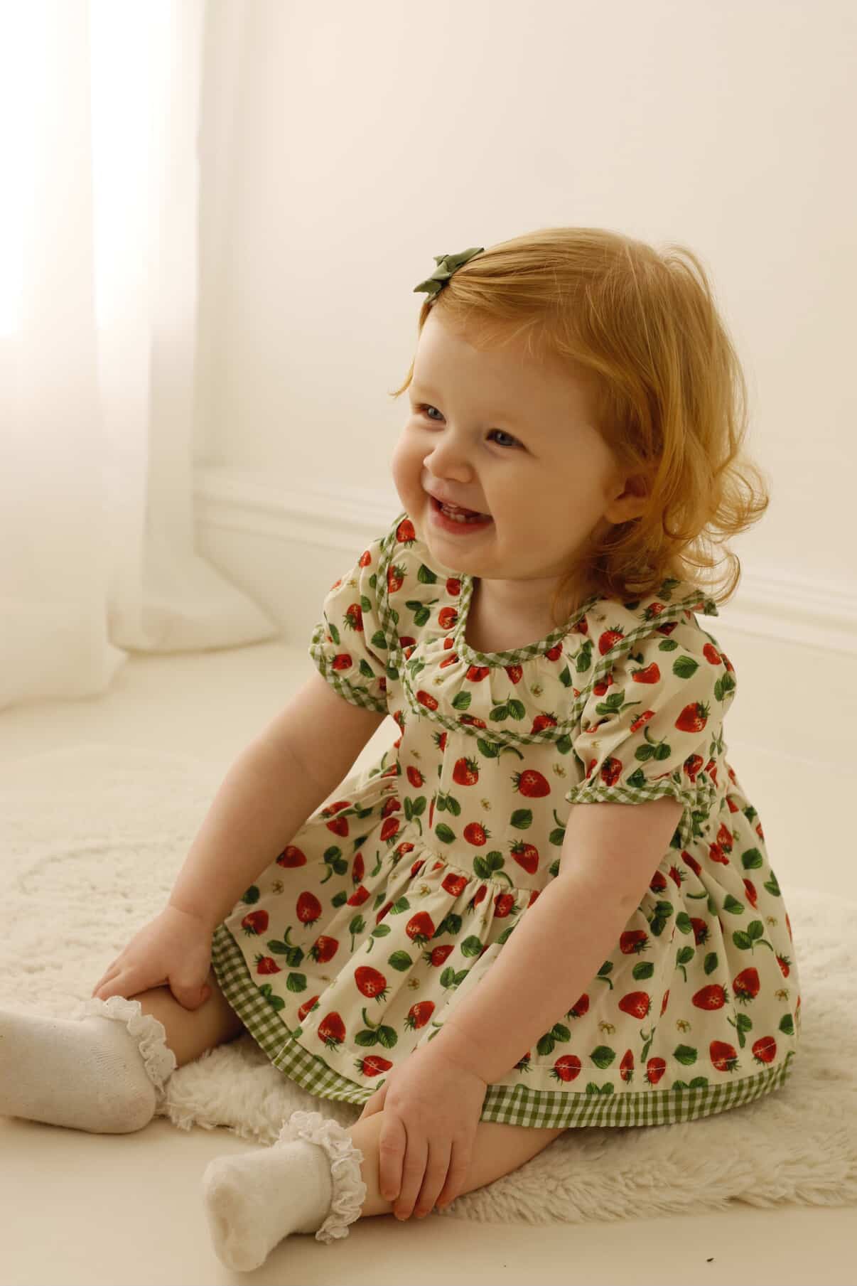 Strawberry fields romper