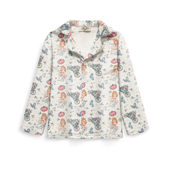 Glass slipper buttoned pyjamas