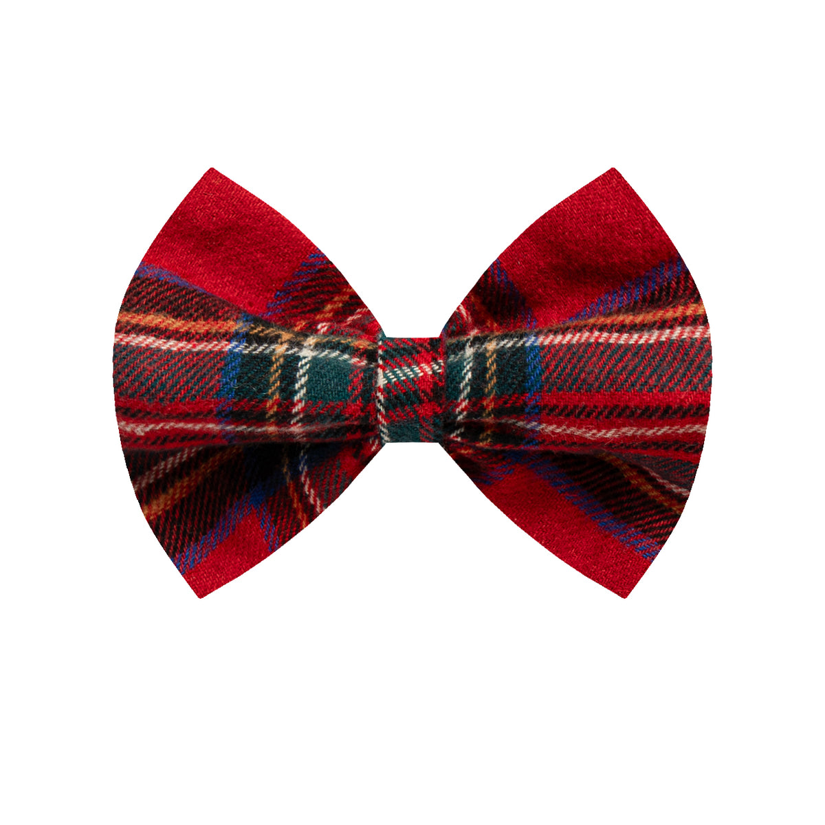 Ruby tartan hair accessory