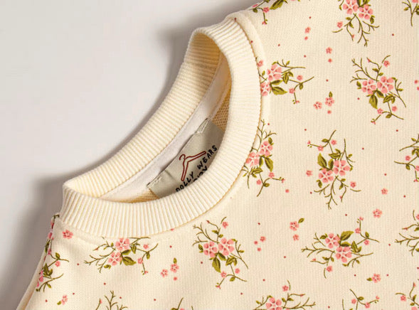Spring floral sweatshirt (strictly one free item per customer)