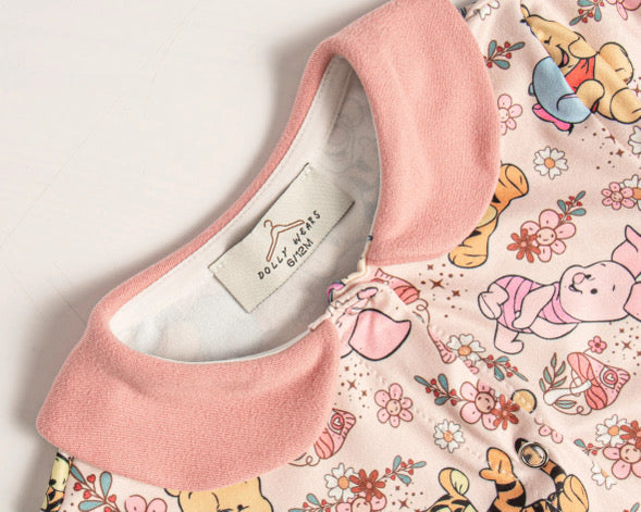 Bear and piglet sleepsuit