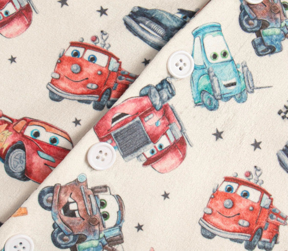 Car friends buttoned pyjamas