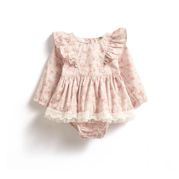 Anais lace trim romper