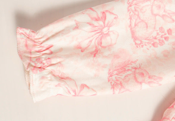 Bunny blossom sleepsuit