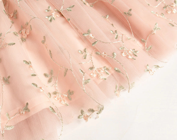 Tear drop lace tie back dress