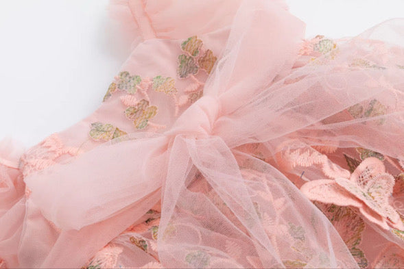 Butterfly kisses romper (pink)