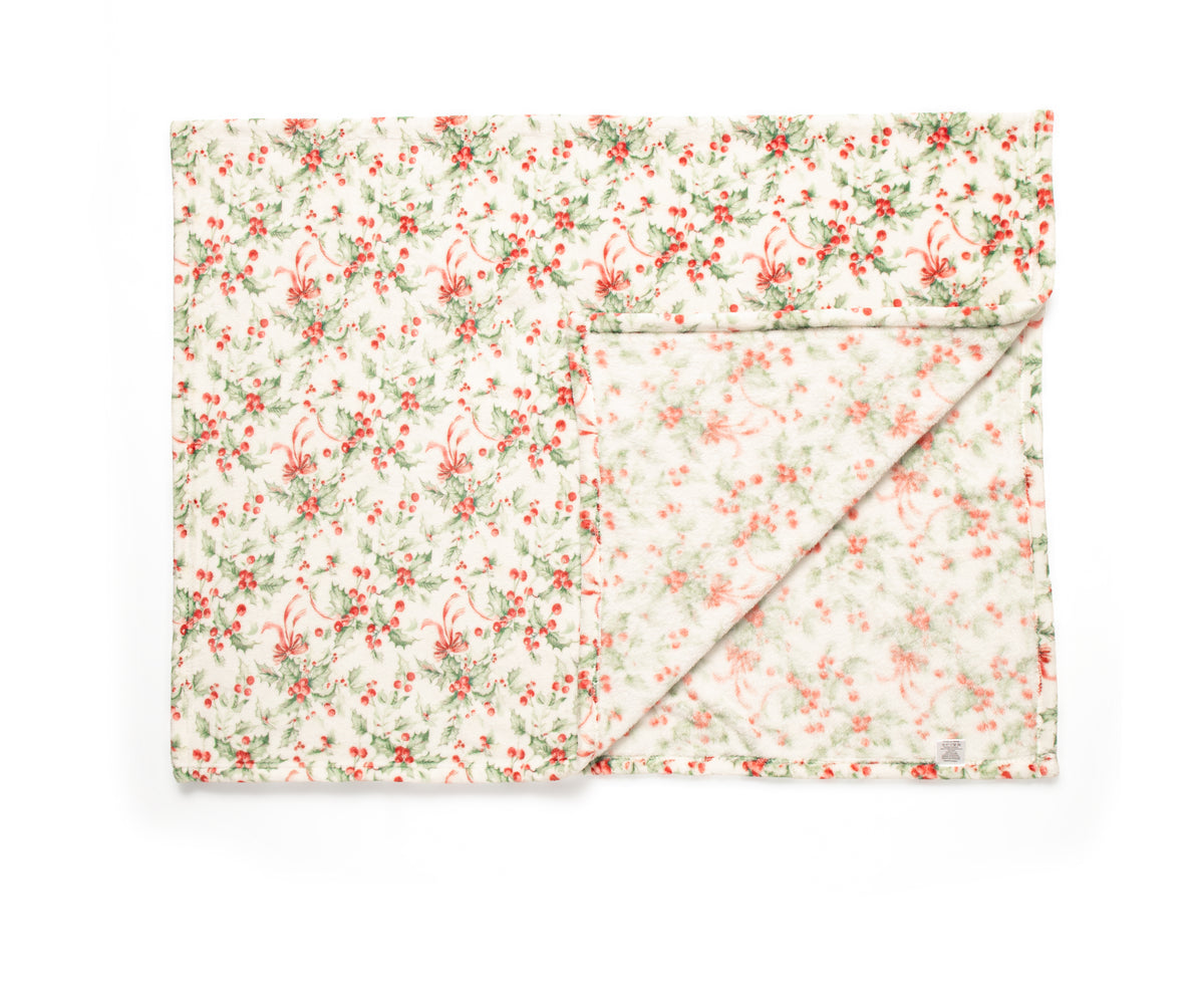 Holly berry blanket