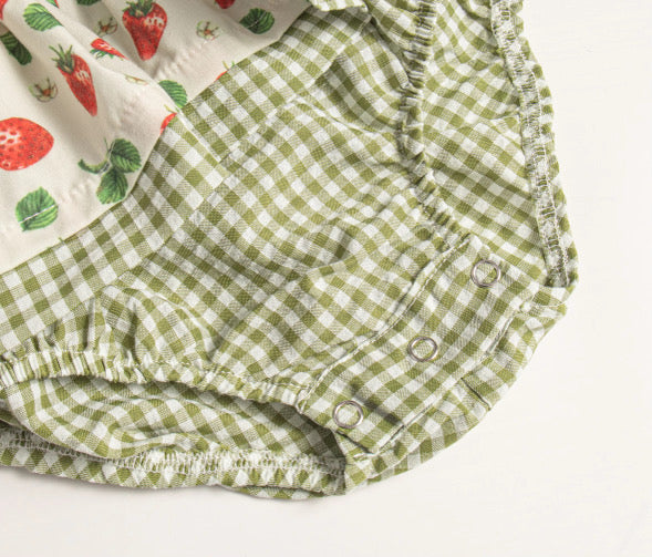 Strawberry fields romper