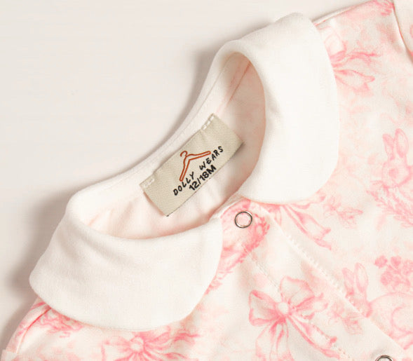 Bunny blossom sleepsuit