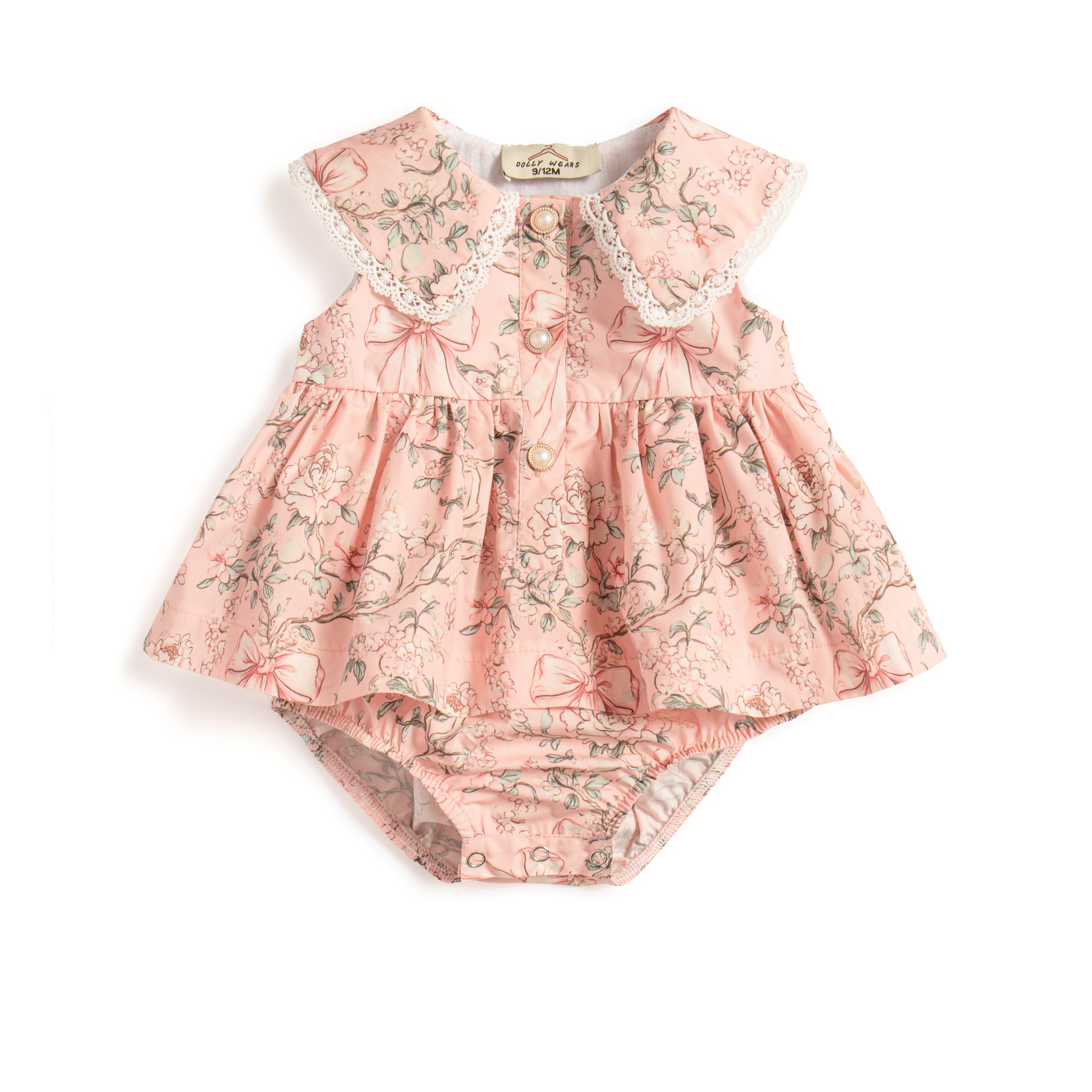 Rose meadow romper