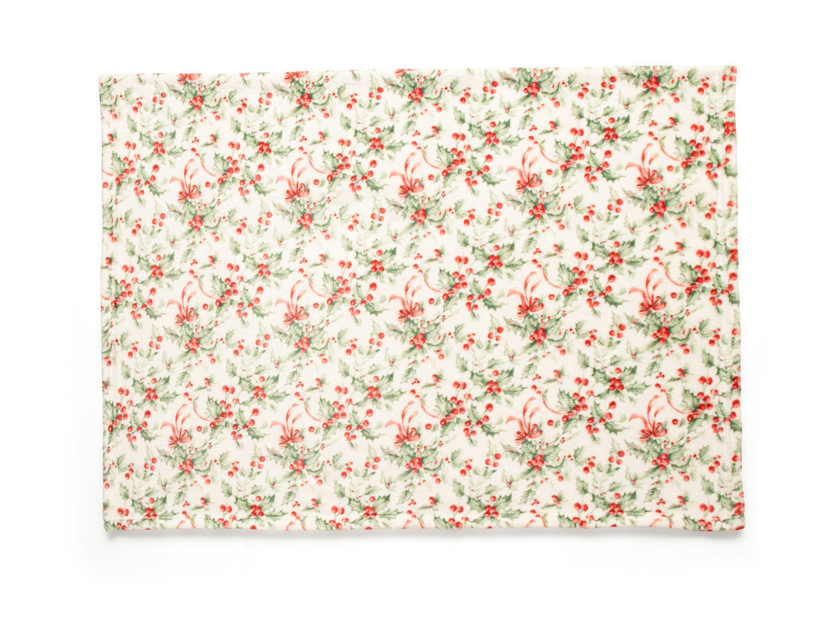 Holly berry blanket