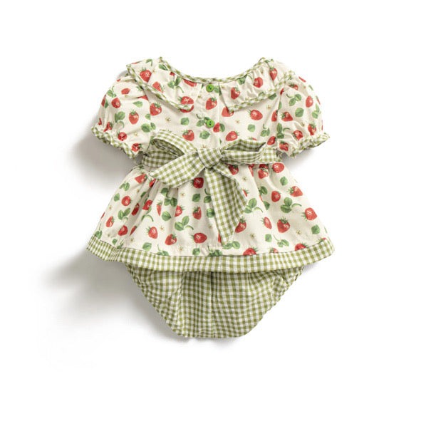 Strawberry fields romper