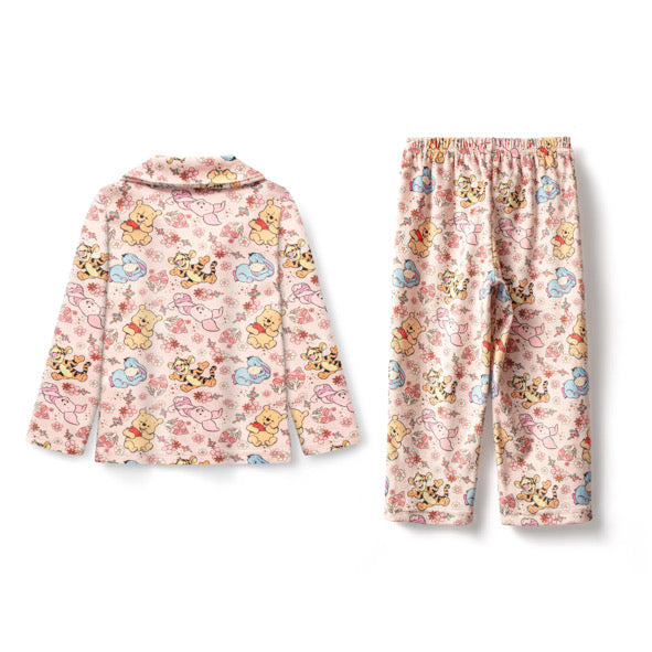 Bear and piglet buttoned pyjamas