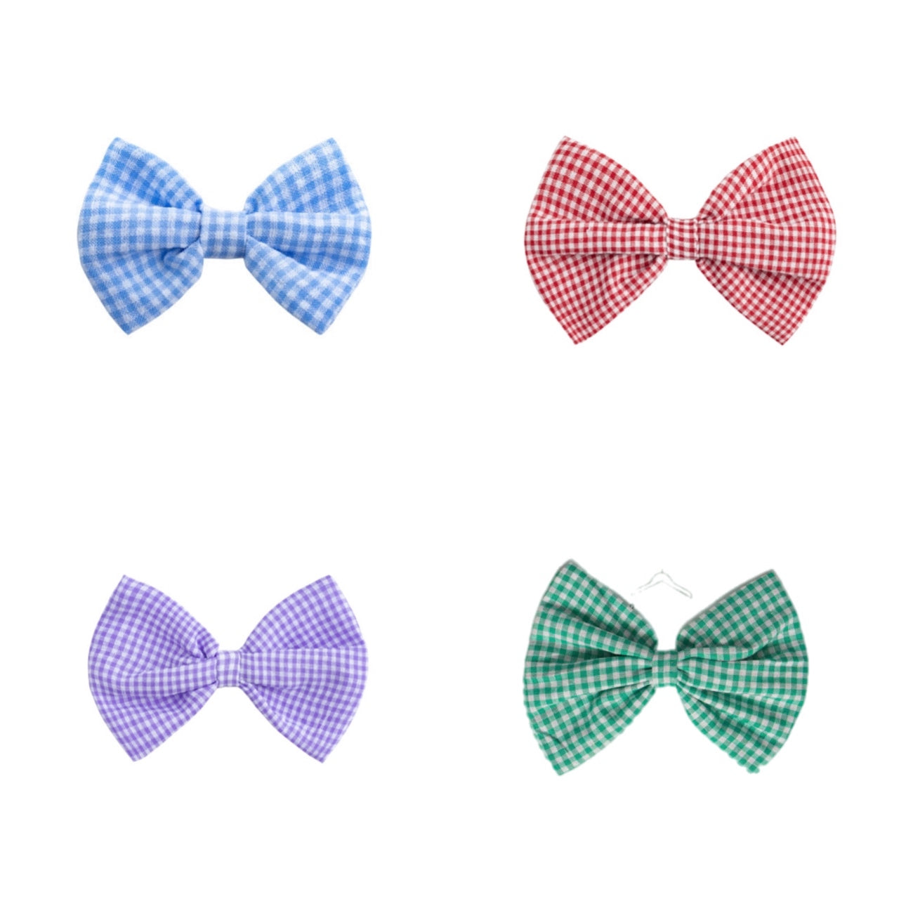 School gingham hair accessory