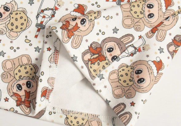 Monsters Christmas cookies & milk unisex pyjamas
