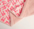Bows & hearts fleece blanket