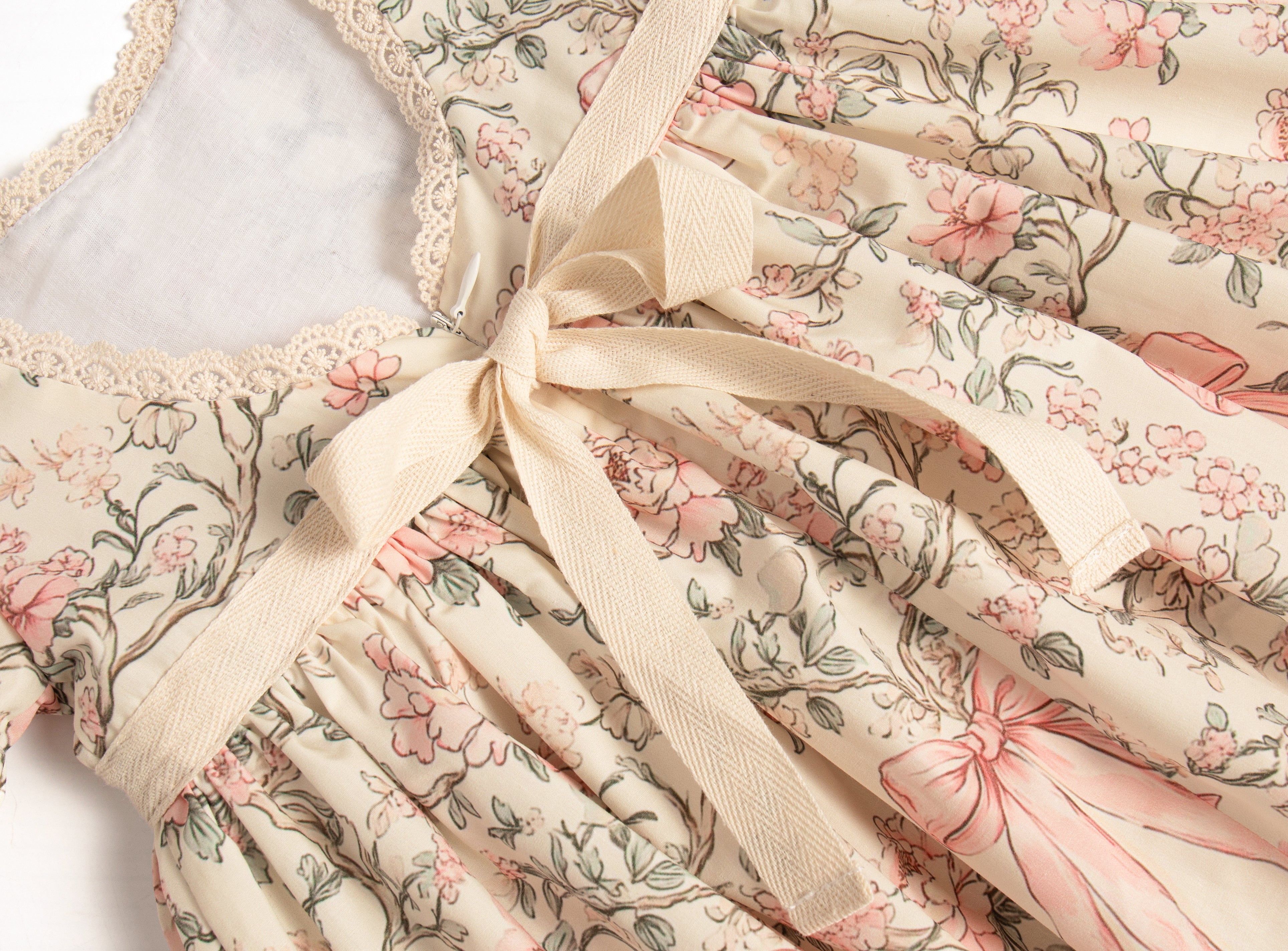 Vintage bow garden dress