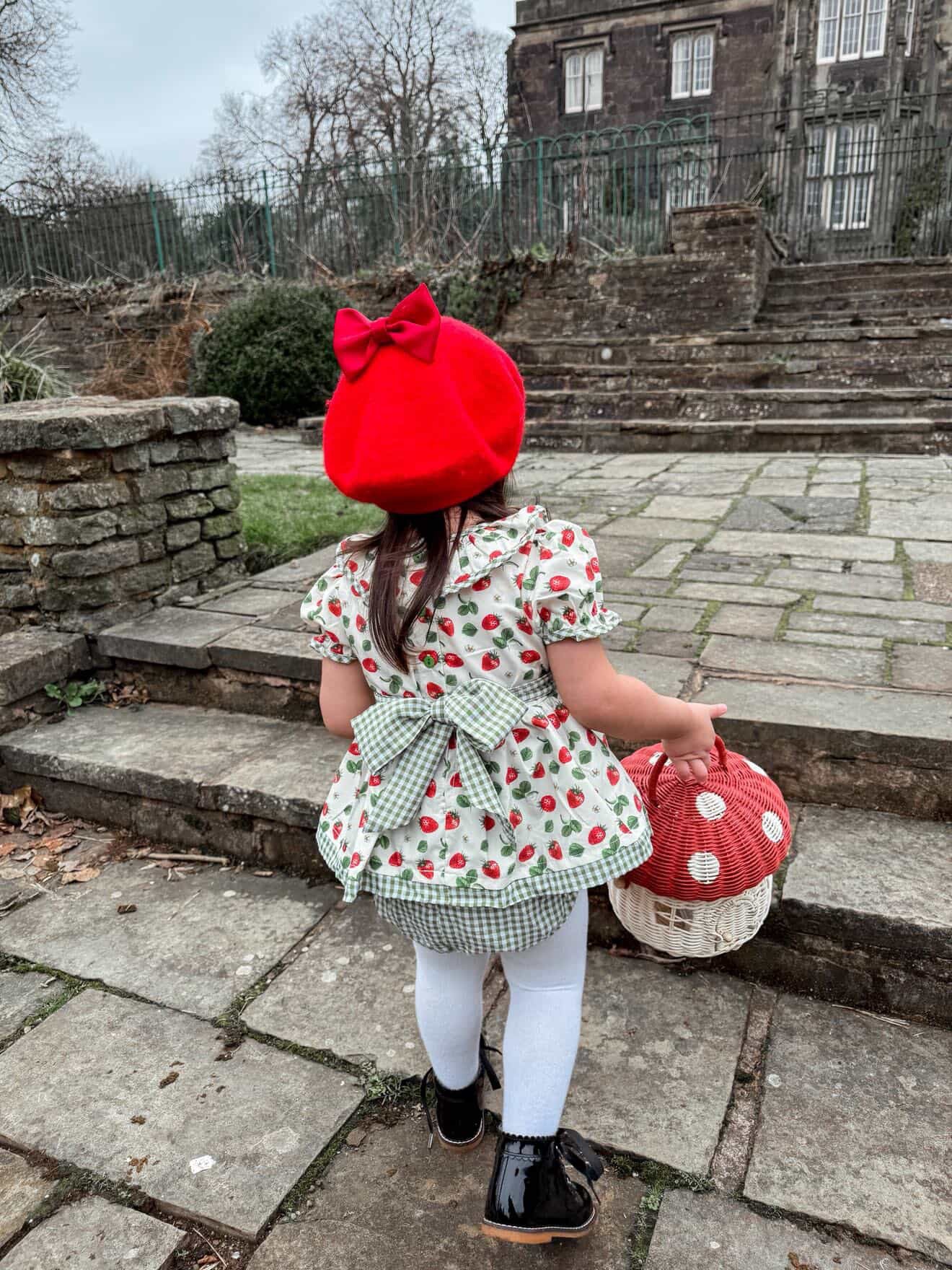 Strawberry fields romper