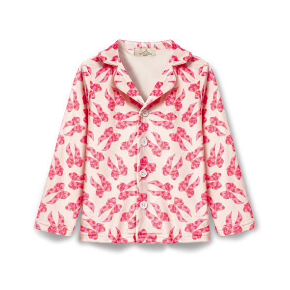 Bows & hearts buttoned pyjamas